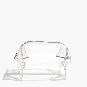 Madewell 2 clear toiletries case (large and small)